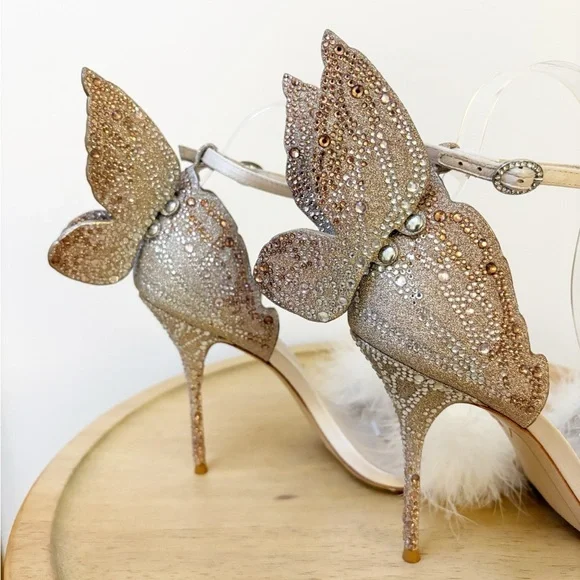 Sophia Webster Chiara Crystal Butterfly Wings Heel - Picture 10 of 12